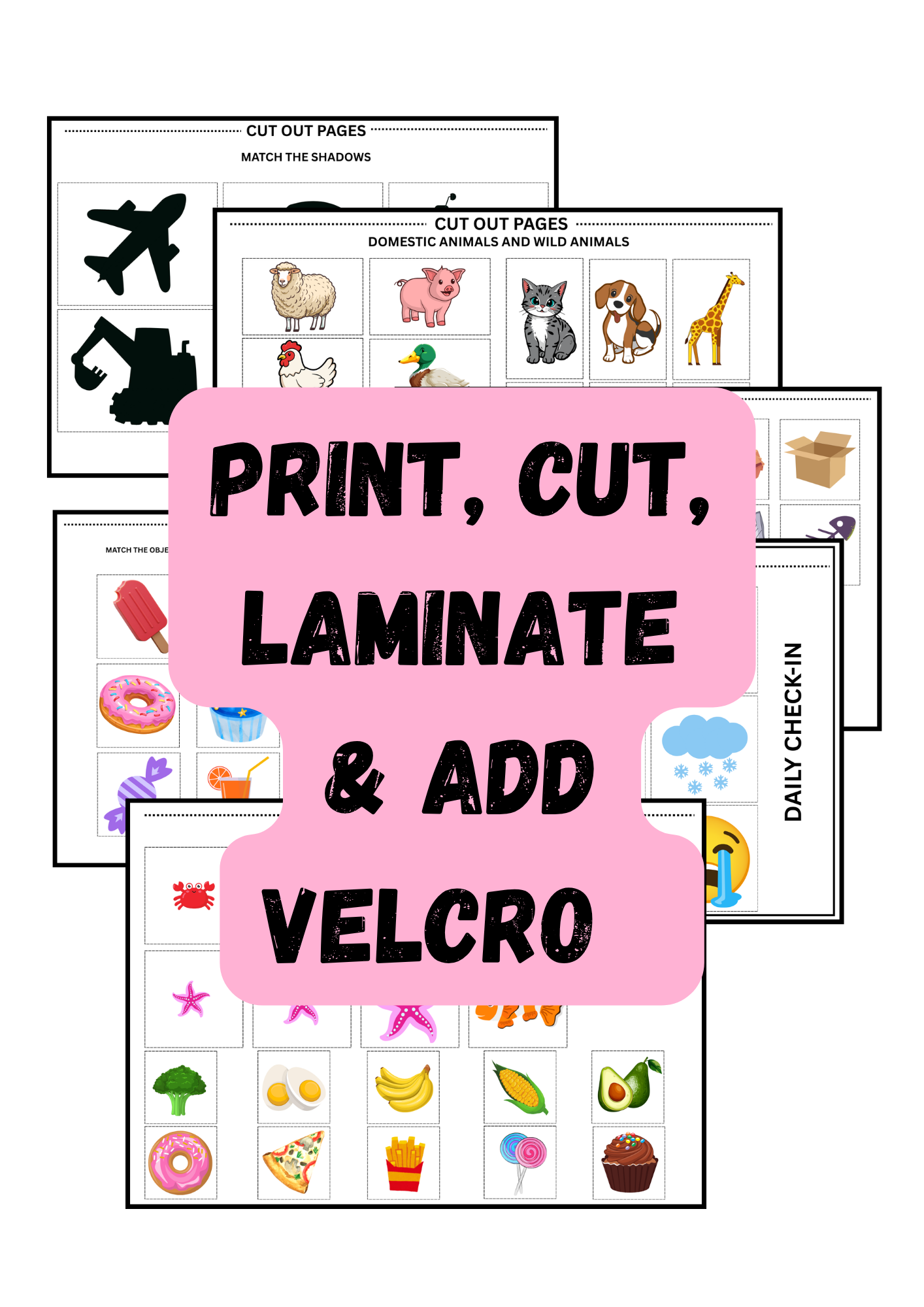 All in One |Velcro Activity| Learning Binder| Ages 4+