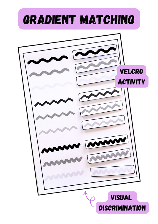 Gradient Matching Activity | Velcro-Based | Visual Discrimination