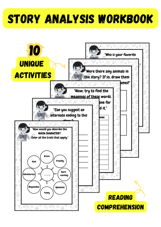 Story Analysis Workbook| Grammar & Comprehension Activities